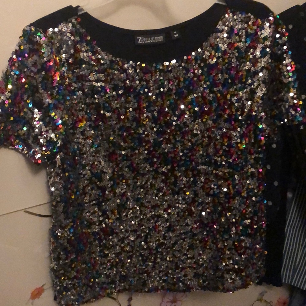 New York and co sequin top